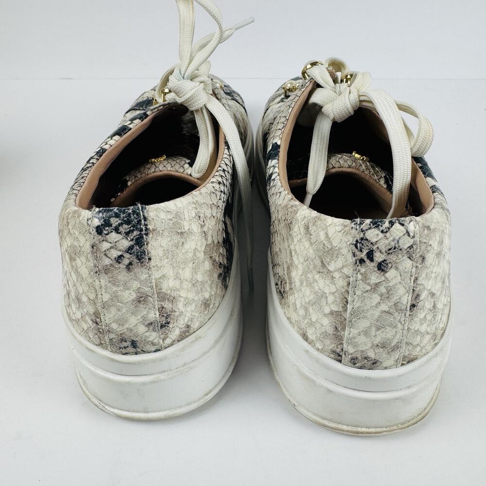 Stuart Weitzman Roccia Excelsa Python Pearl Sneakers Size 8.5 Boxed - Picture 9 of 11